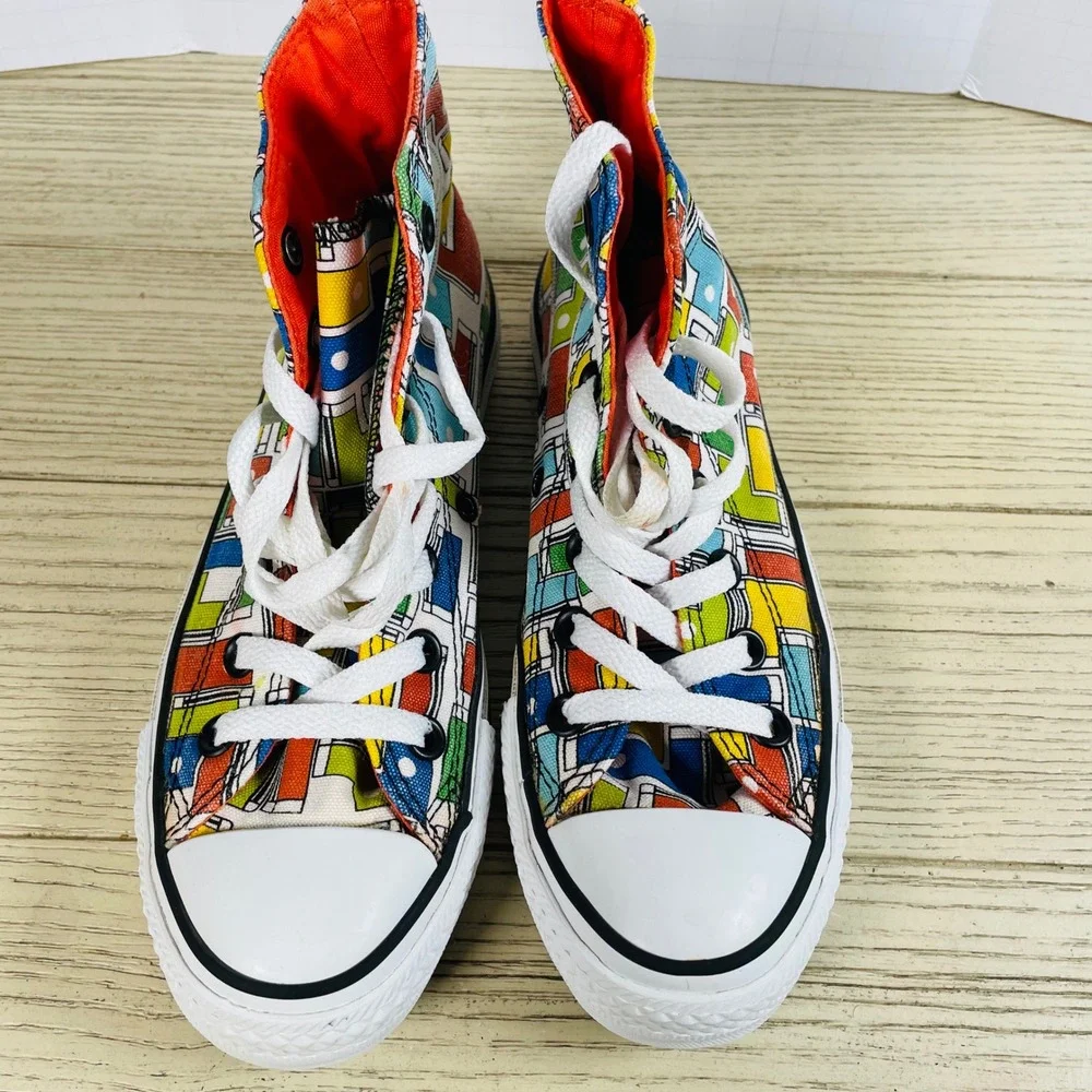 Converse All Star‎ High Top Colorful Graphic Sneakers Youth Mens 3.5 Womens 5.5